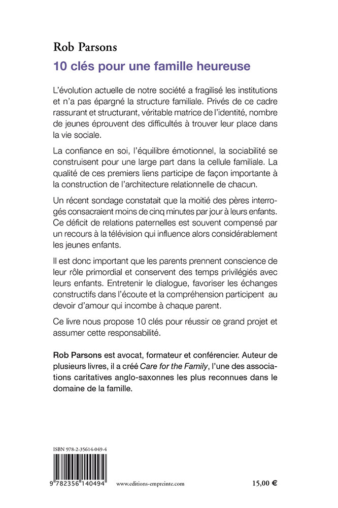 Image #1 du produit 10 clés pour une famille heureuse Image #1 du produit 10 clés pour une famille heureuse