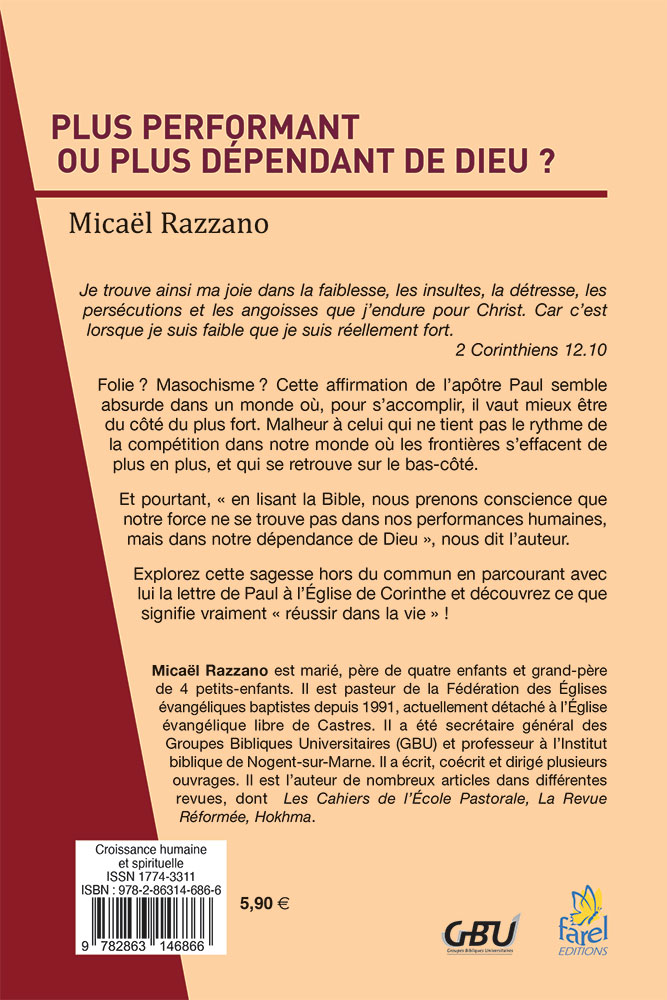 Image #1 du produit Plus performant ou plus dépendant de Dieu ? Image #1 du produit Plus performant ou plus dépendant de Dieu ?