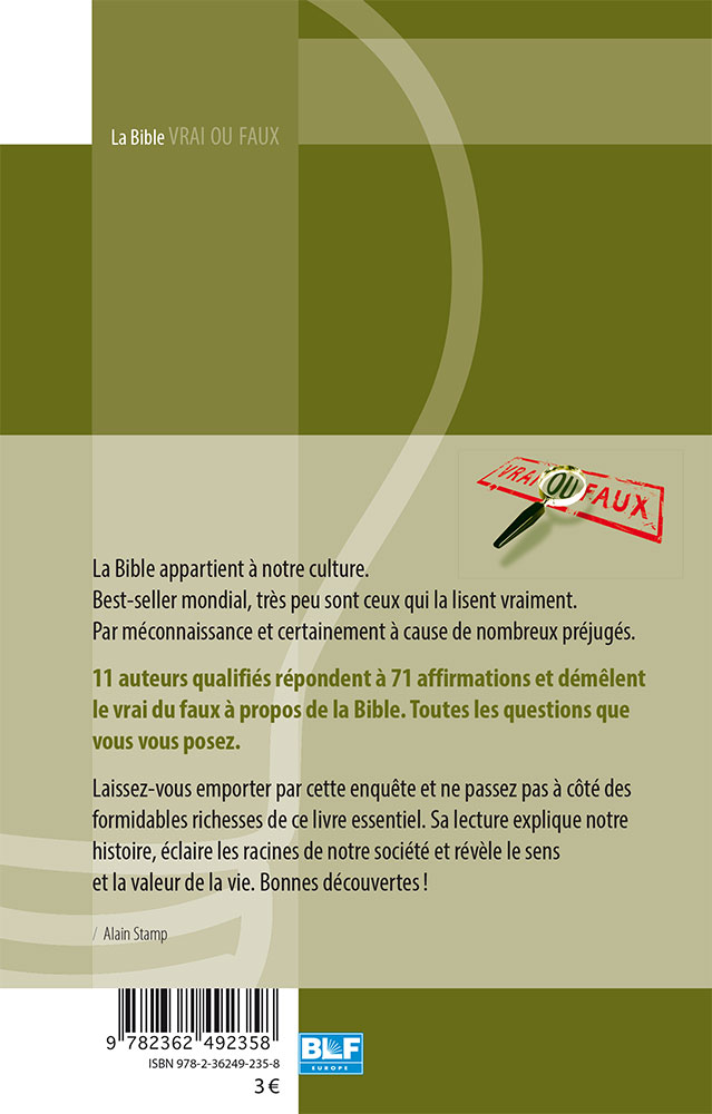 Image #1 du produit La Bible vrai ou faux