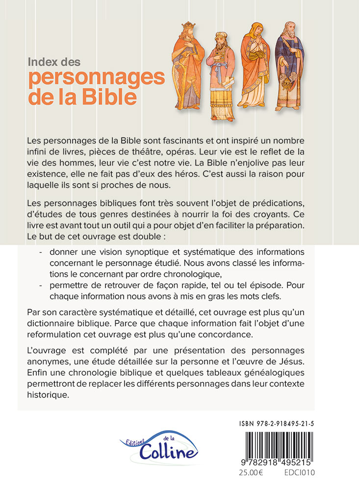 Image #1 du produit Index des personnages de la Bible