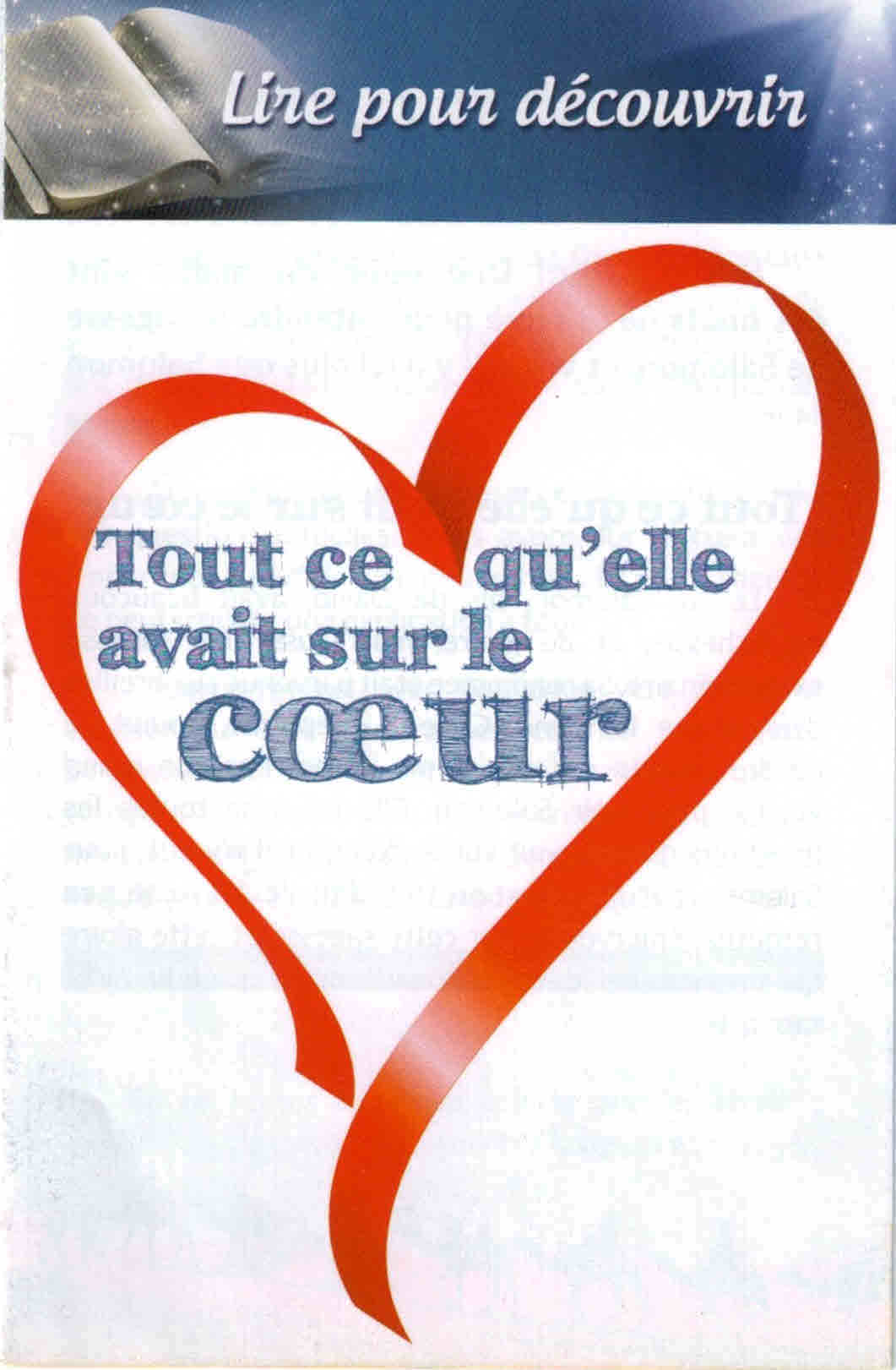 Tout ce qu'elle avait sur le coeur