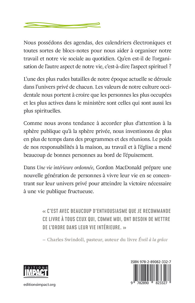 Image #1 du produit Une vie intérieure ordonnée