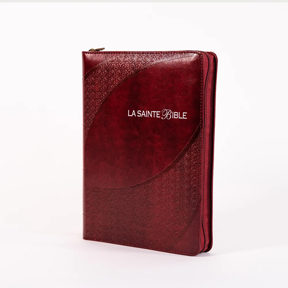 Image #1 du produit Bible SG 1910 moyen bordeaux avec onglets et zipper