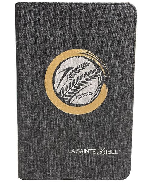 Bible SG 1910 compact grise avec motif