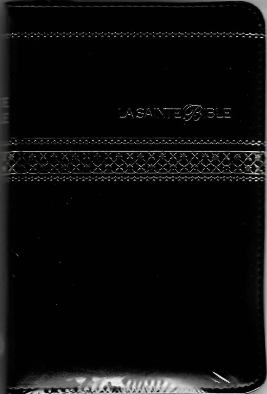 Bible Segond 1910 souple noire zipper