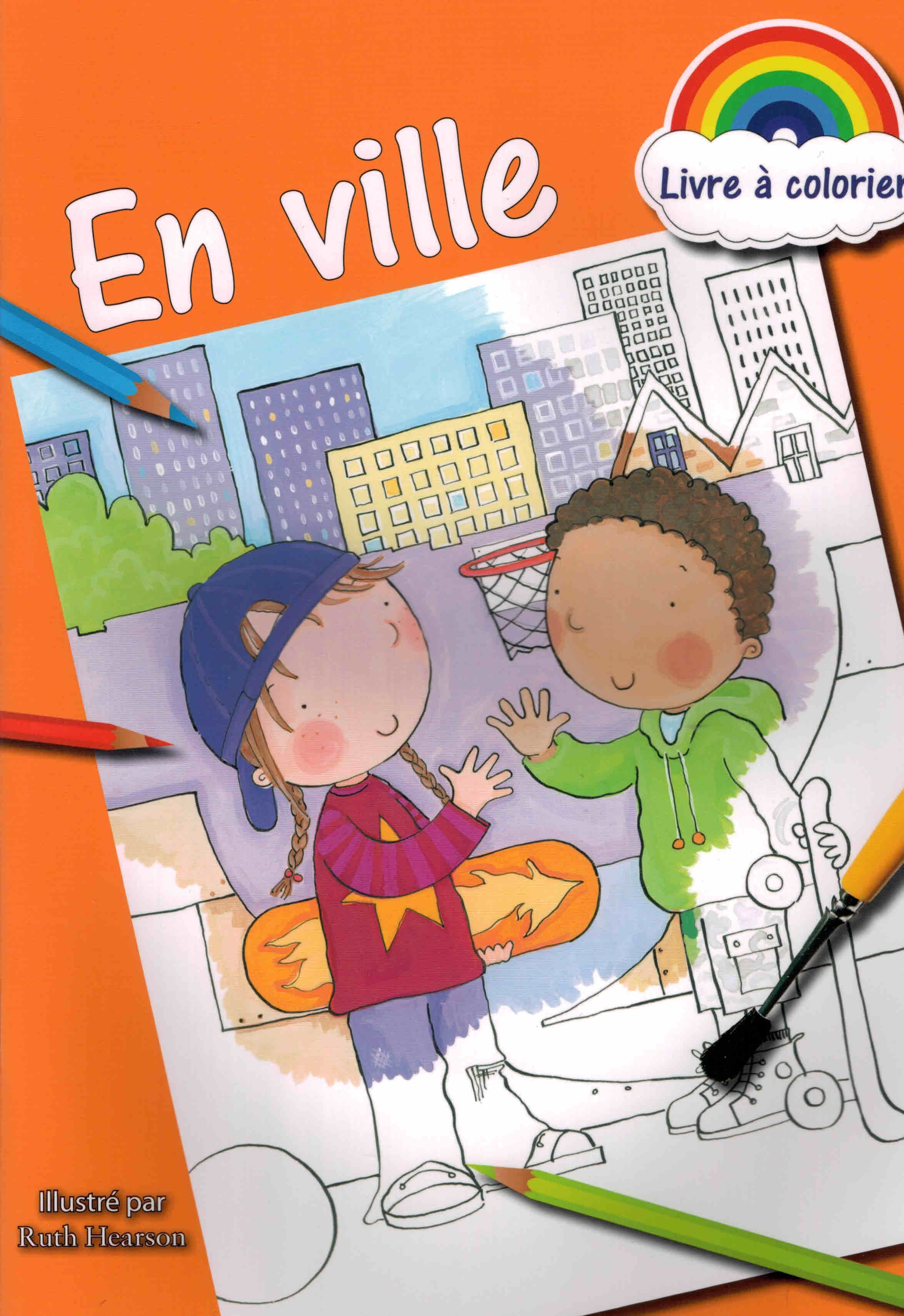 En ville livre à colorier