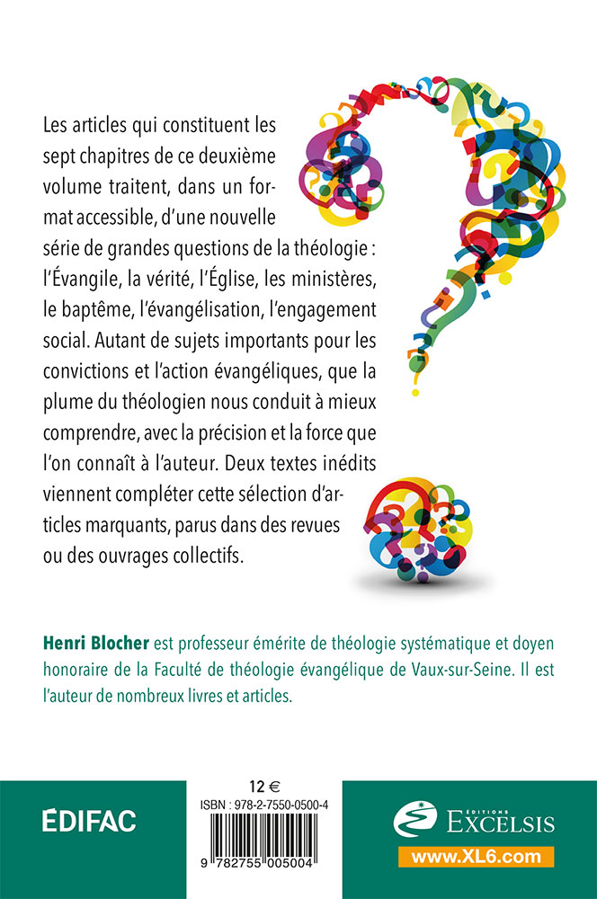 Image #1 du produit Les grandes questions de la théologie - volume 2