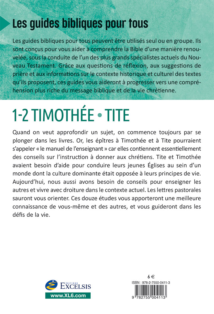 Image #1 du produit 1-2 Timothée, Tite - 12 études