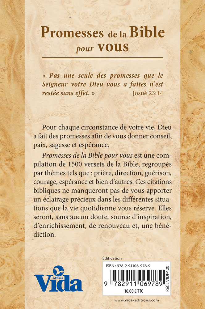 Image #1 du produit Promesses de la Bible pour vous