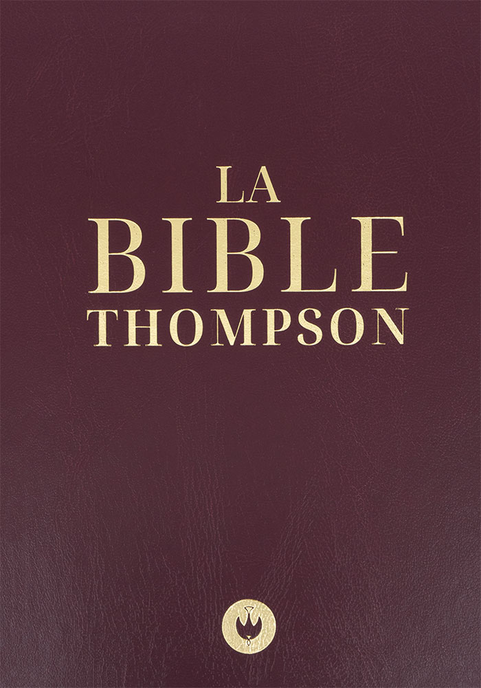 Bible Colombe Thompson rigide bordeaux