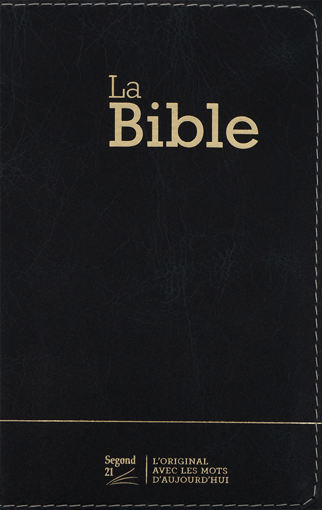 Bible SG 21 compacte souple CUIR anthracite