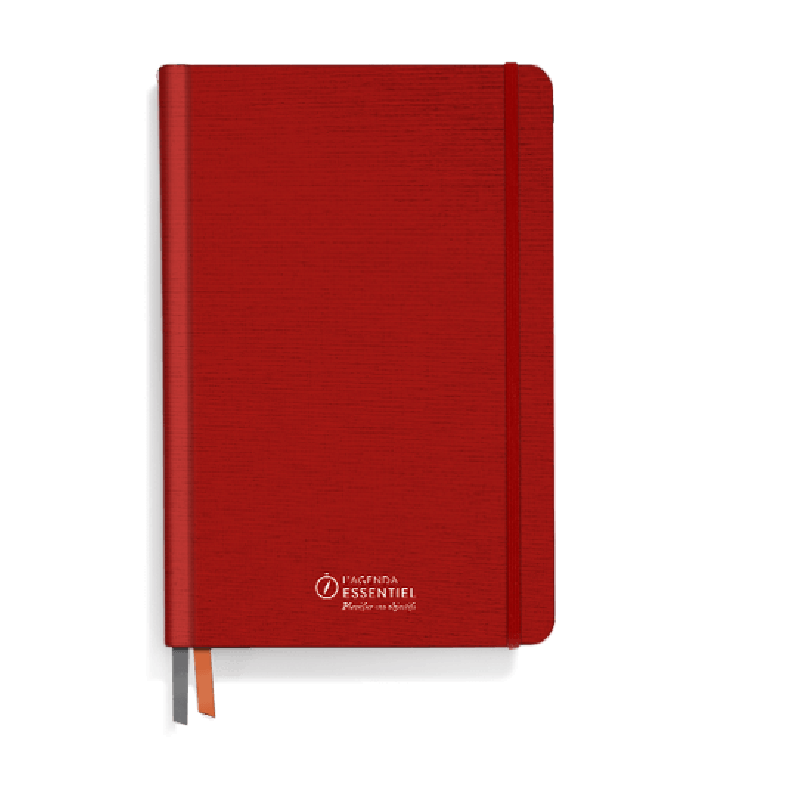 L'Agenda ESSENTIEL rouge - Planifier vos objectifs