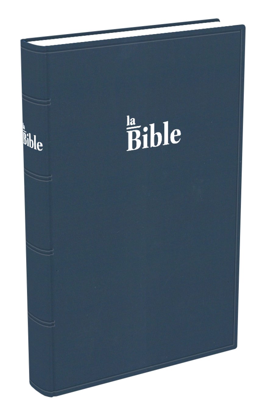 Bible Darby grand format rigide bleue