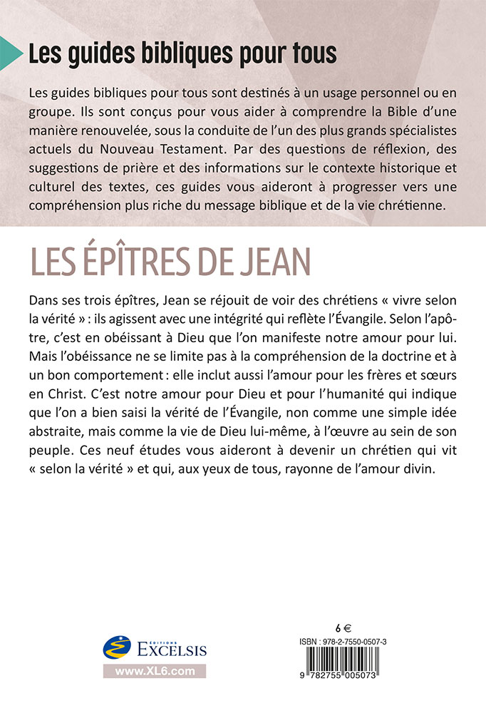 Image #1 du produit Les épîtres de jean - 9 études