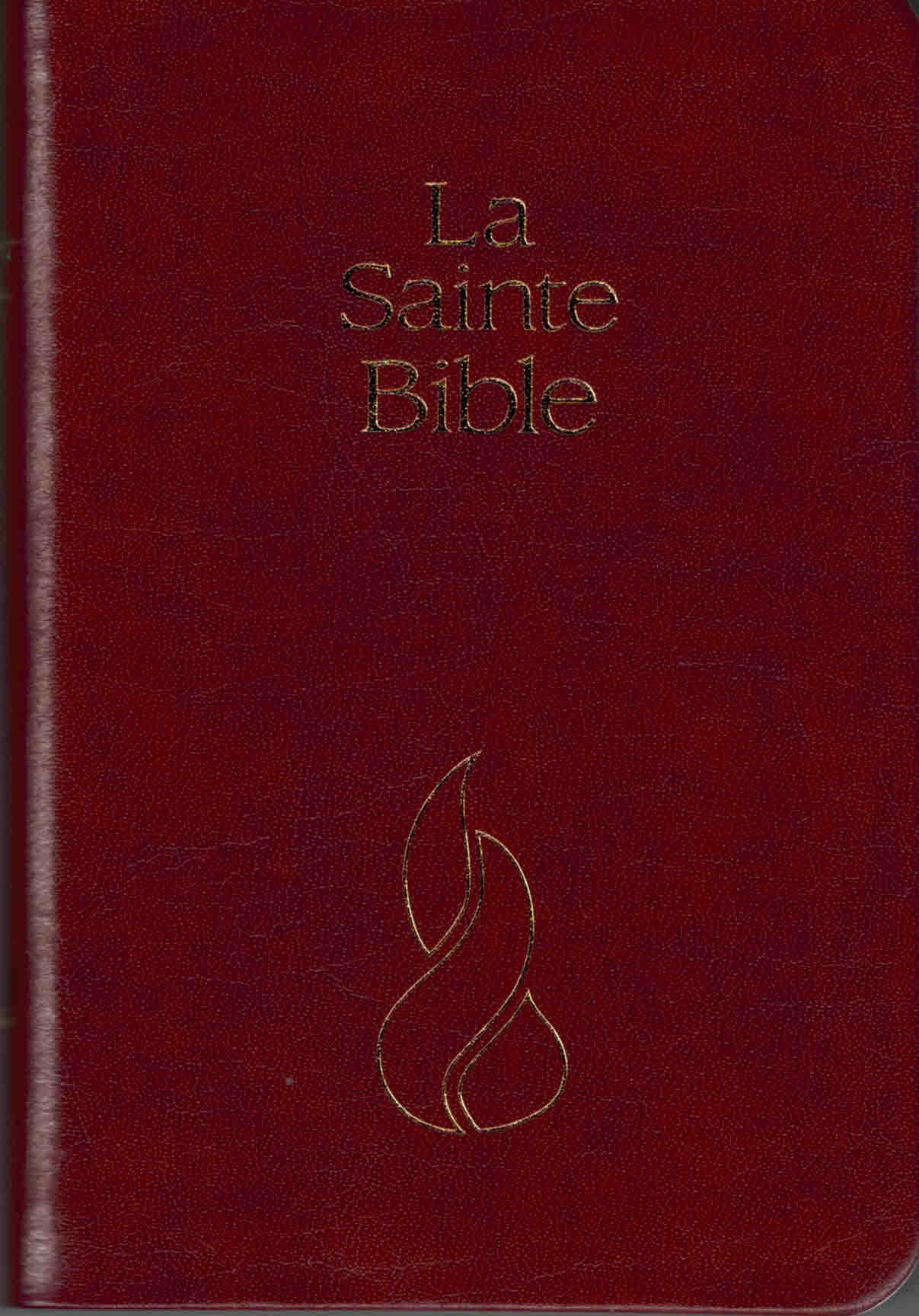 Bible NEG mini fibrocuir grenat