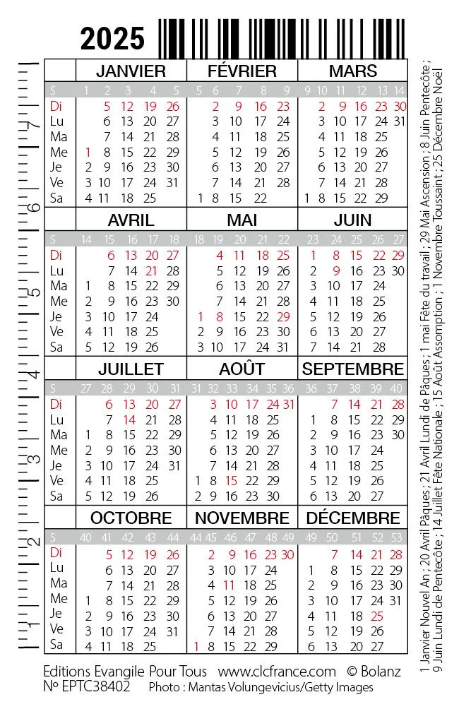 Image #1 du produit Carte-calendrier Cadeau 2025