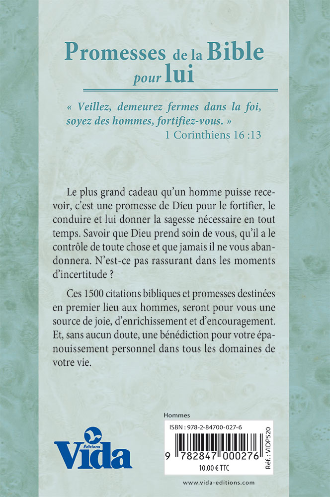 Image #1 du produit Promesses de la Bible pour lui