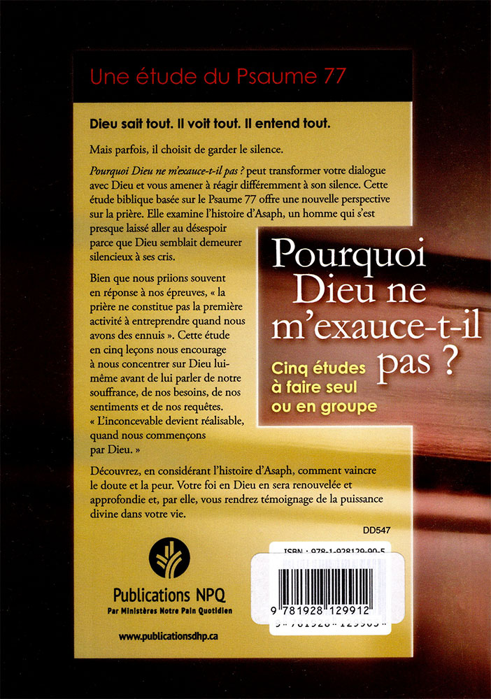 Image #1 du produit Pourquoi Dieu ne m'exauce-t-il pas ?