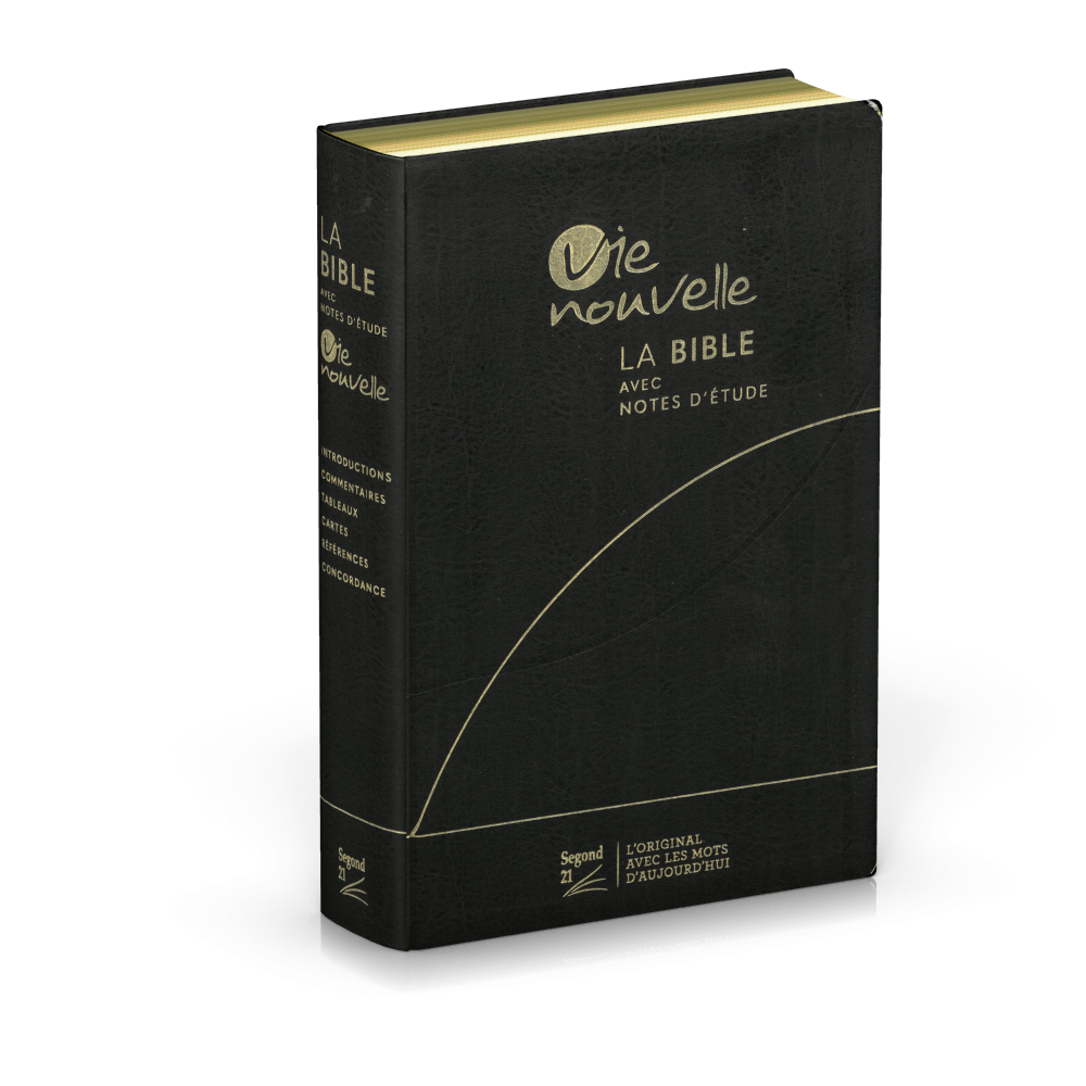 Image #1 du produit Bible d'étude Vie Nouvelle SG 21 souple noire