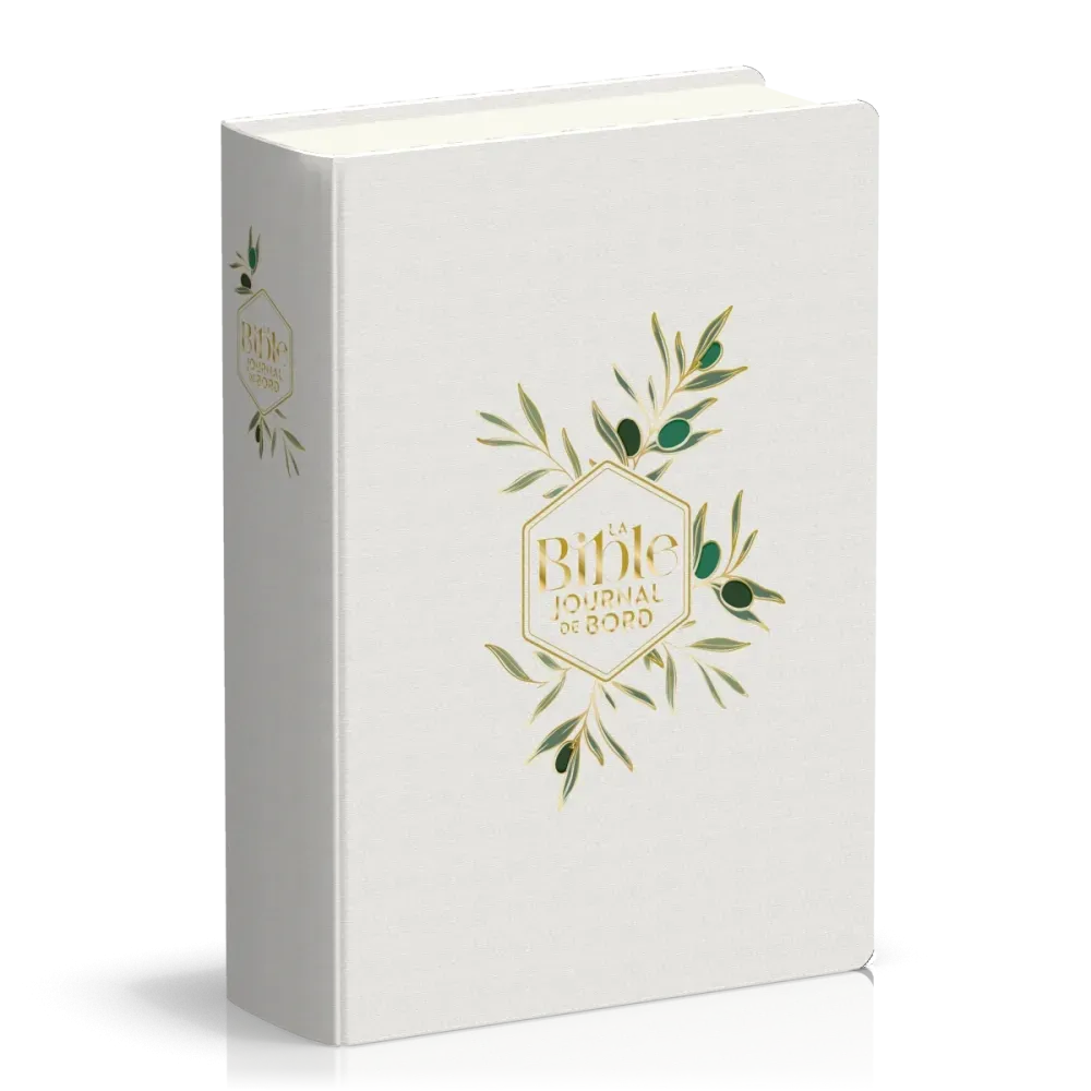 Bible SG 21 Journal de bord souple toile blanche et motifs