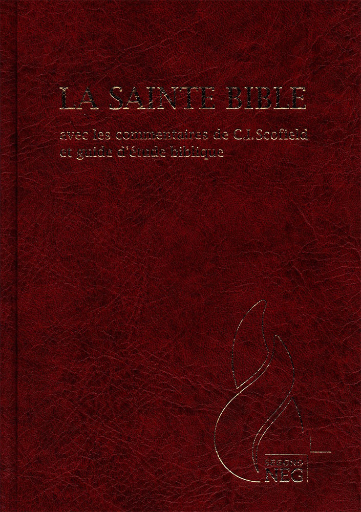 Image #1 du produit Bible NEG Scofield rigide grenat