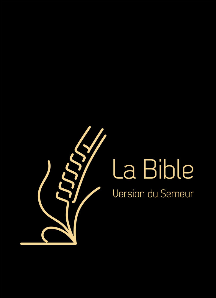 Bible Semeur gros caractères semi-souple textile noire tranche dorée