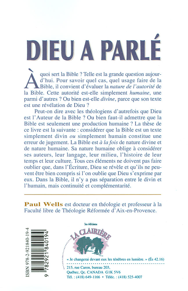 Image #1 du produit Dieu a parlé