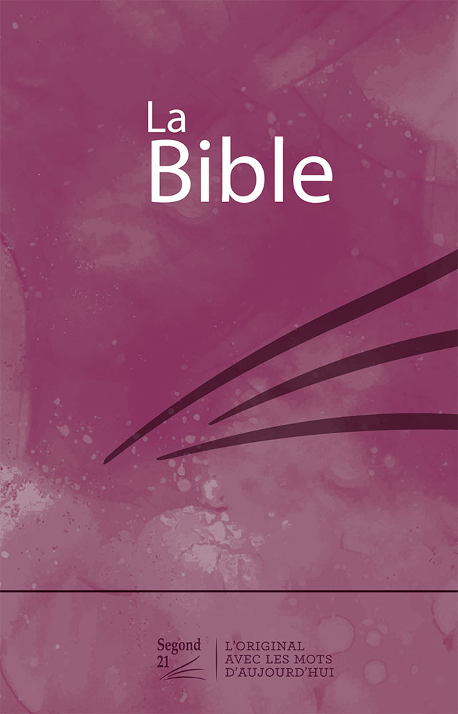 Bible SG 21 compacte rigide motif prune