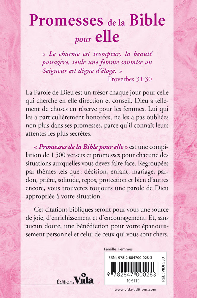 Image #1 du produit Promesses de la Bible pour elle