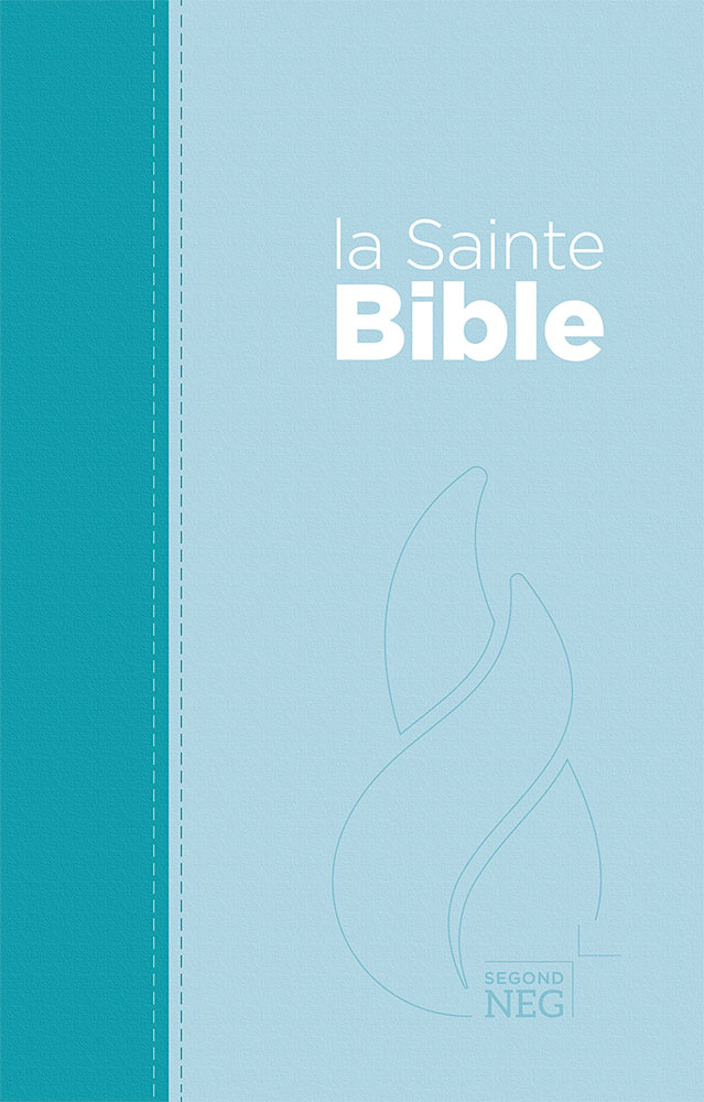 Bible NEG compacte souple toile duo bleu lagon