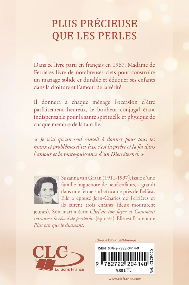 Image #1 du produit Plus précieuse que les perles