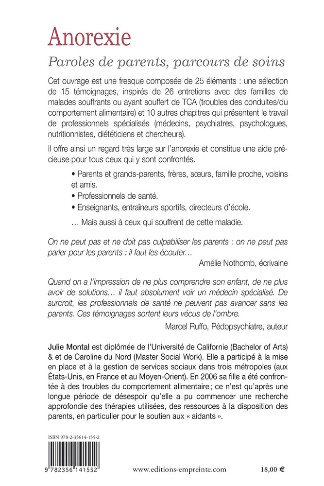 Image #1 du produit Anorexie - Paroles de parents, parcours de soins