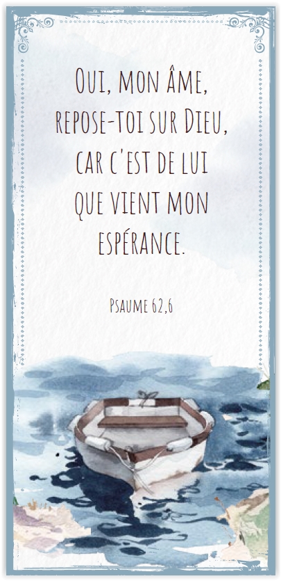 Signet magnétique «Oui, mon âme, repose-toi sur Dieu»