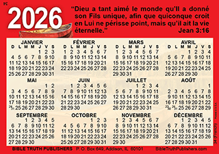 Image #1 du produit Calendrier 2026 de poche