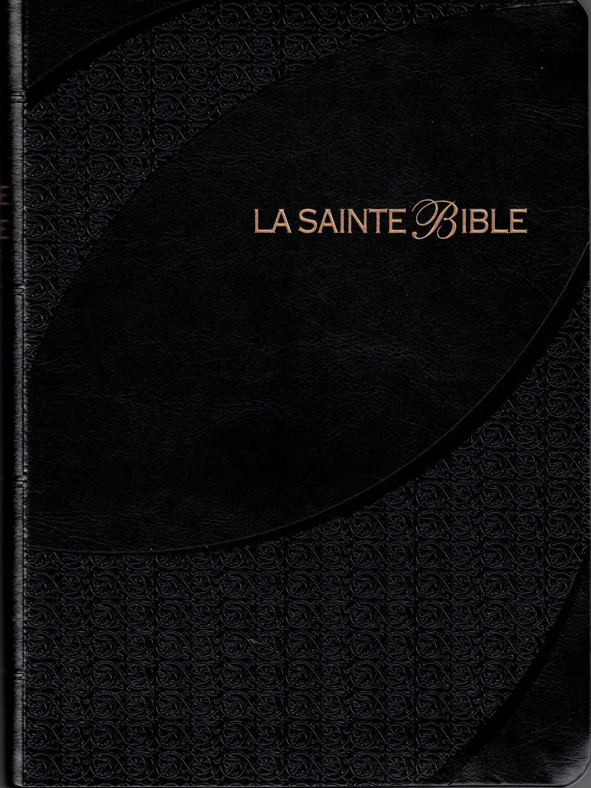 Bible SG 1910 moyen noire avec onglets