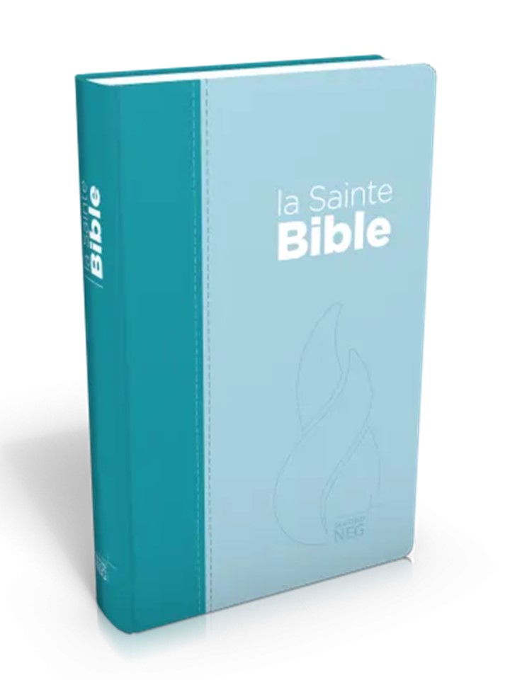 Image #1 du produit Bible NEG compacte souple toile duo bleu lagon