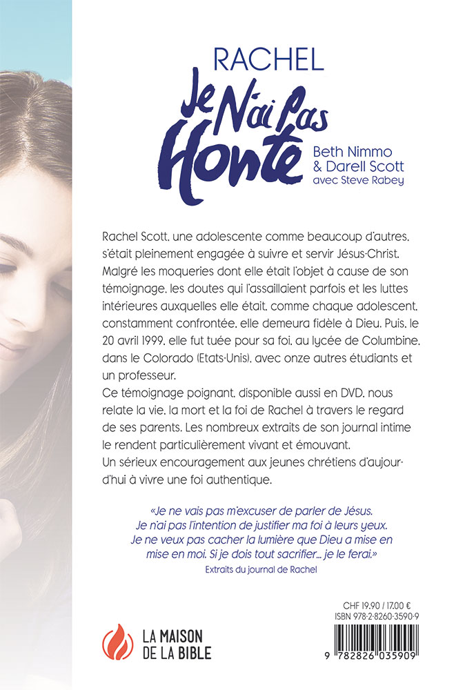 Image #1 du produit Rachel - Je n'ai pas honte