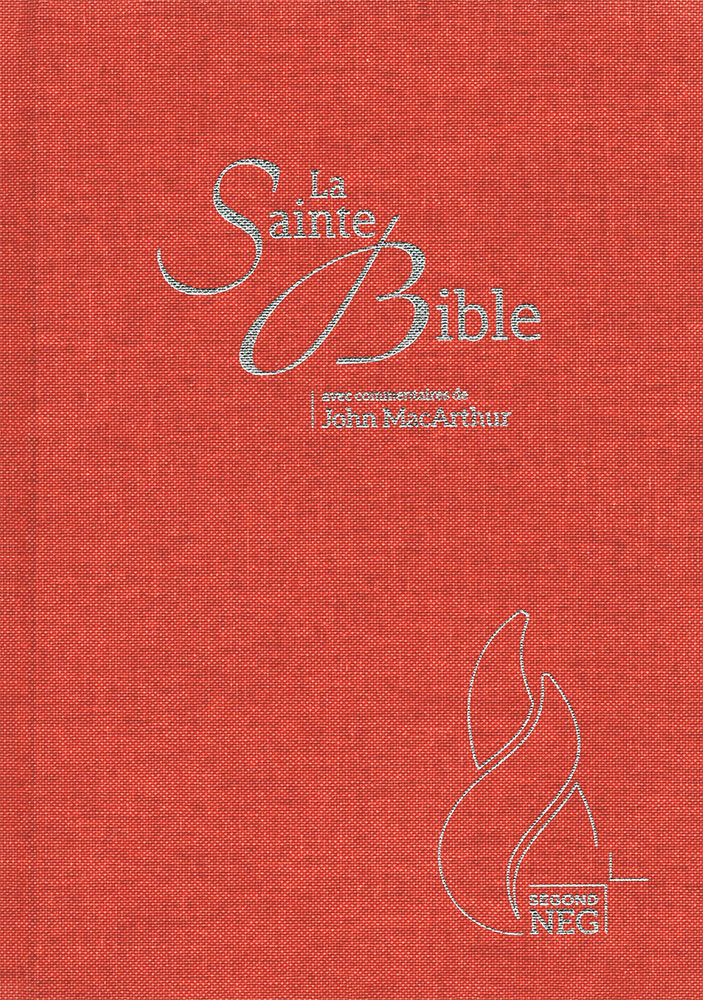 Image #0 du produit Bible d'étude NEG MacArthur souple toile brune