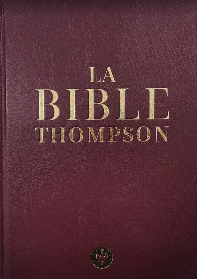 Bible Colombe Thompson rigide bordeaux