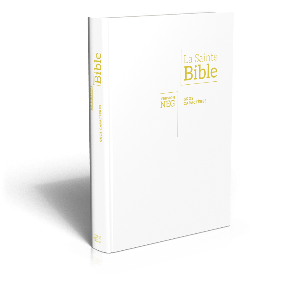 Produit Bible NEG tr s gros caract res souple blanche