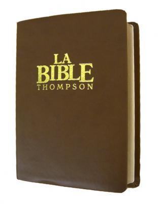 Bible Thompson Colombe souple onglets marron