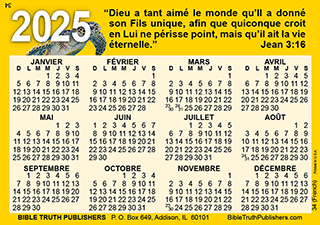 Image #1 du produit Calendrier 2025 de poche