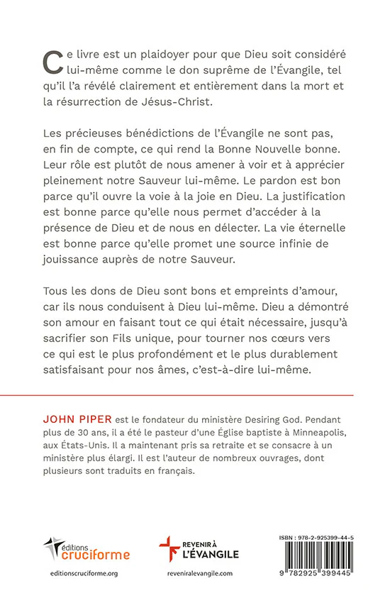 Image #1 du produit Dieu est l'Évangile - Piper