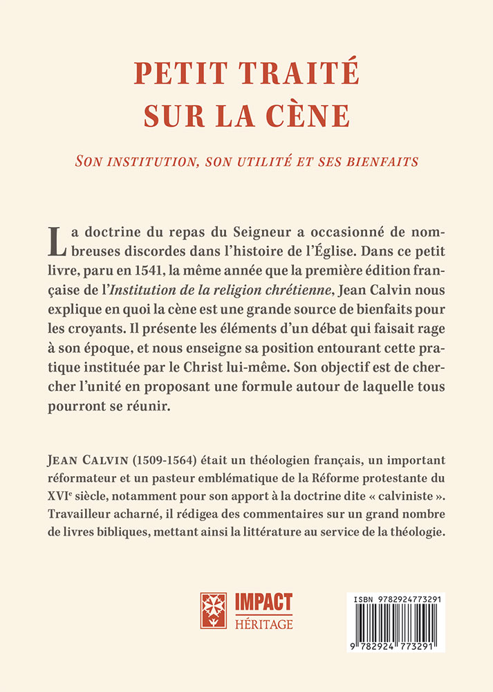 Image #1 du produit Petit traité sur la cène