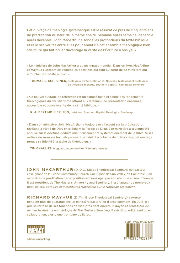Image #1 du produit Théologie systématique - MacArthur