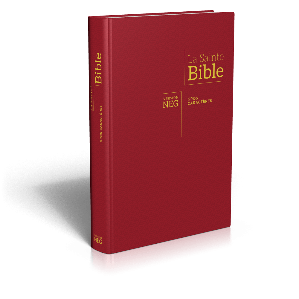 Produit Bible NEG tr s gros caract res rigide bordeaux