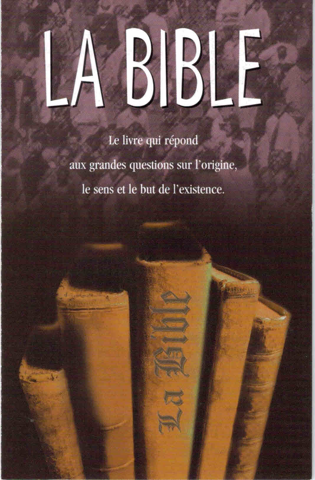 La Bible le livre qui répond aux grandes questions