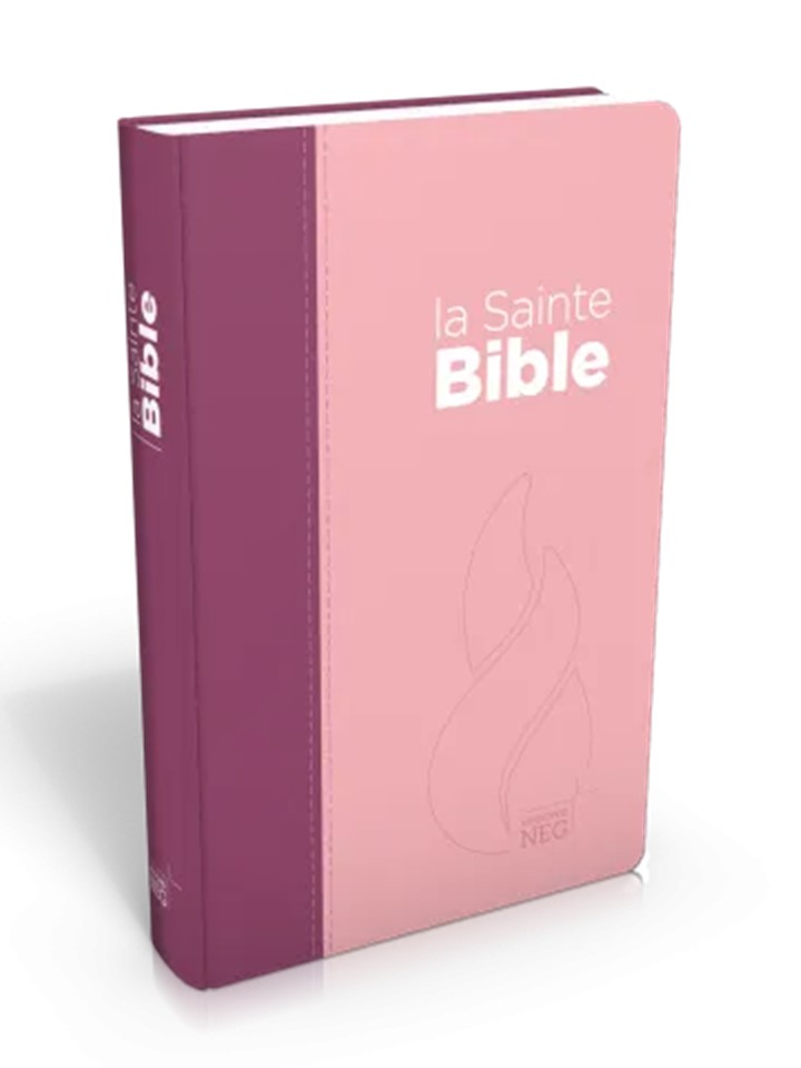 Image #1 du produit Bible NEG compacte souple toile duo rose