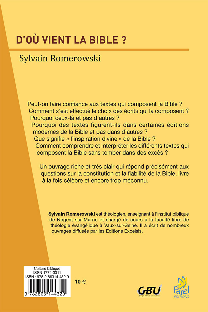 Image #1 du produit D'où vient la Bible ?