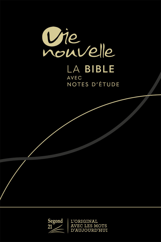 Bible d'étude Vie Nouvelle SG 21 souple noire